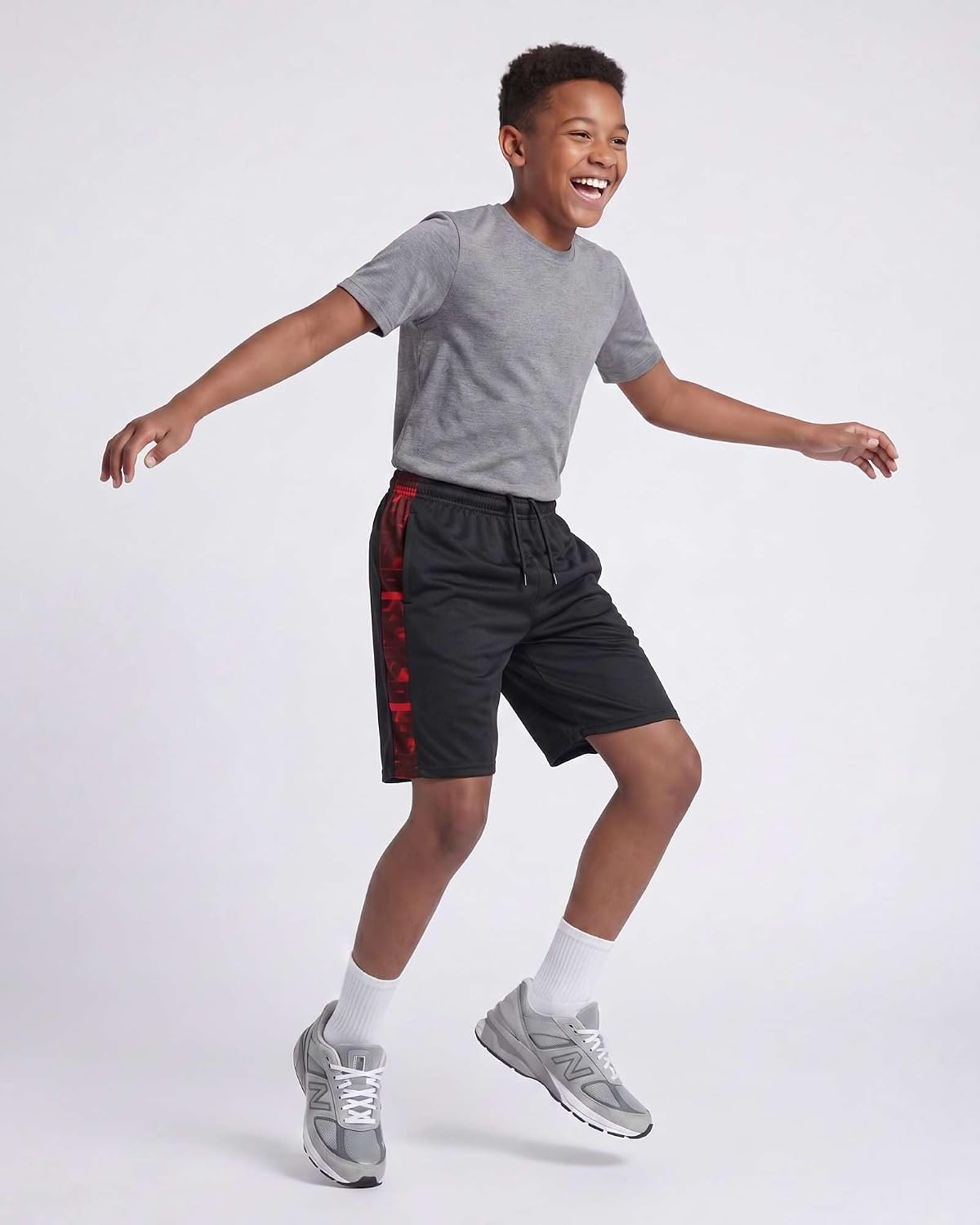 5 Pack Boys' Mesh Athletic Shorts Basketball Kids Soccer Sports Pockets