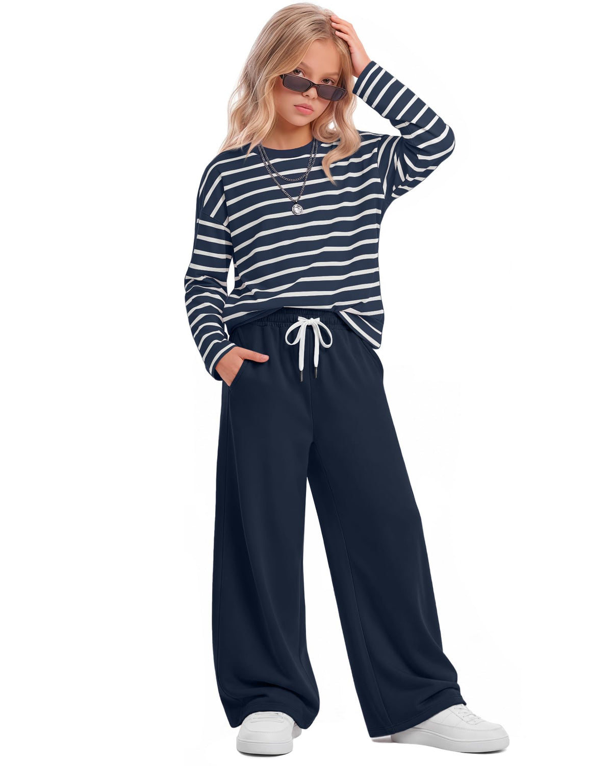 Girls 2 Piece Outfits Oversized Matching Set