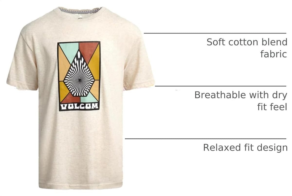 Volcom Boys T Shirt Cotton Blend Short Sleeve Graphic Tees for Boys