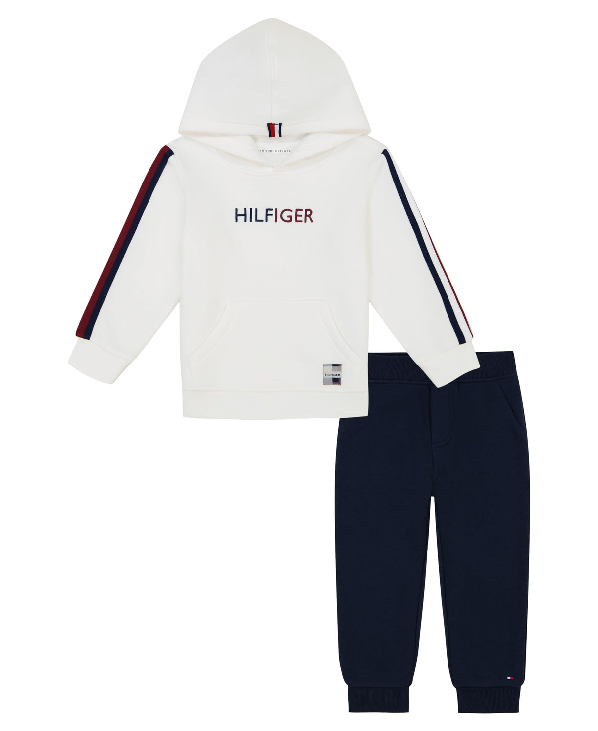 Tommy Hilfiger Boys' Sweatpant Set, 2-Piece Fleece Sweatshirt and Joggers