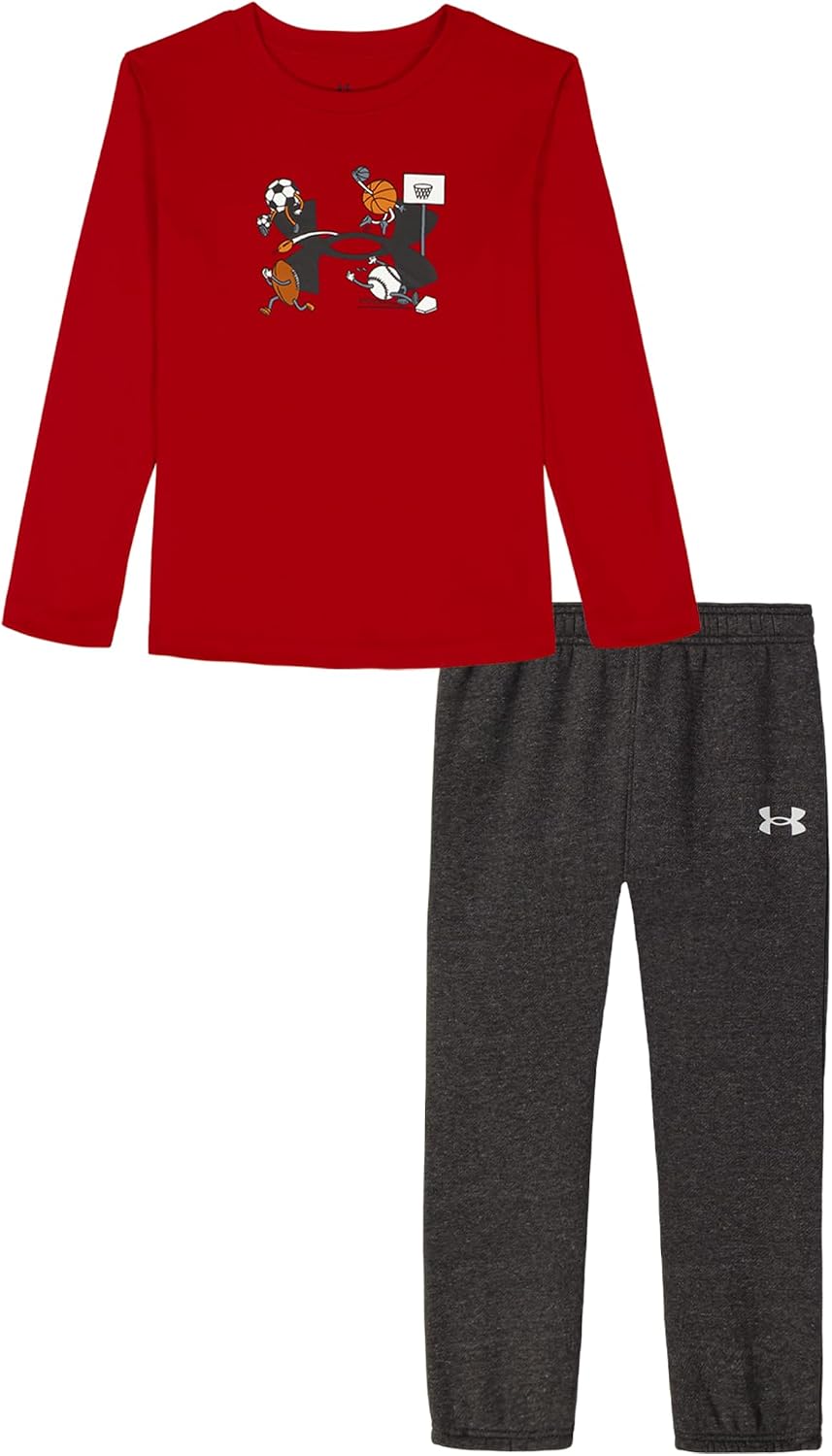 Under Armour Boys' 2-piece Long Sleeve Graphic T-Shirt and Joggers Set