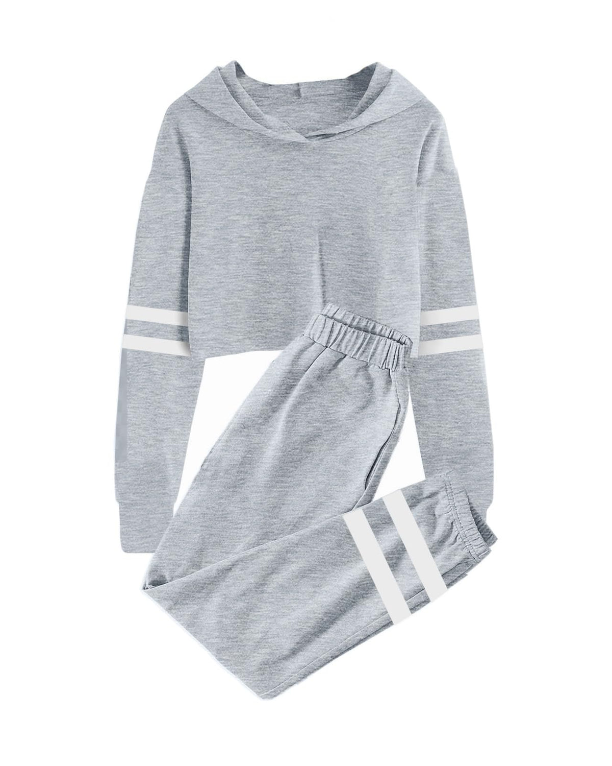 Meikulo Kids 2 Piece Outfits Girls Crop Tops Hoodies Long Sleeve Fashion Sweatshirts and Sweatpants