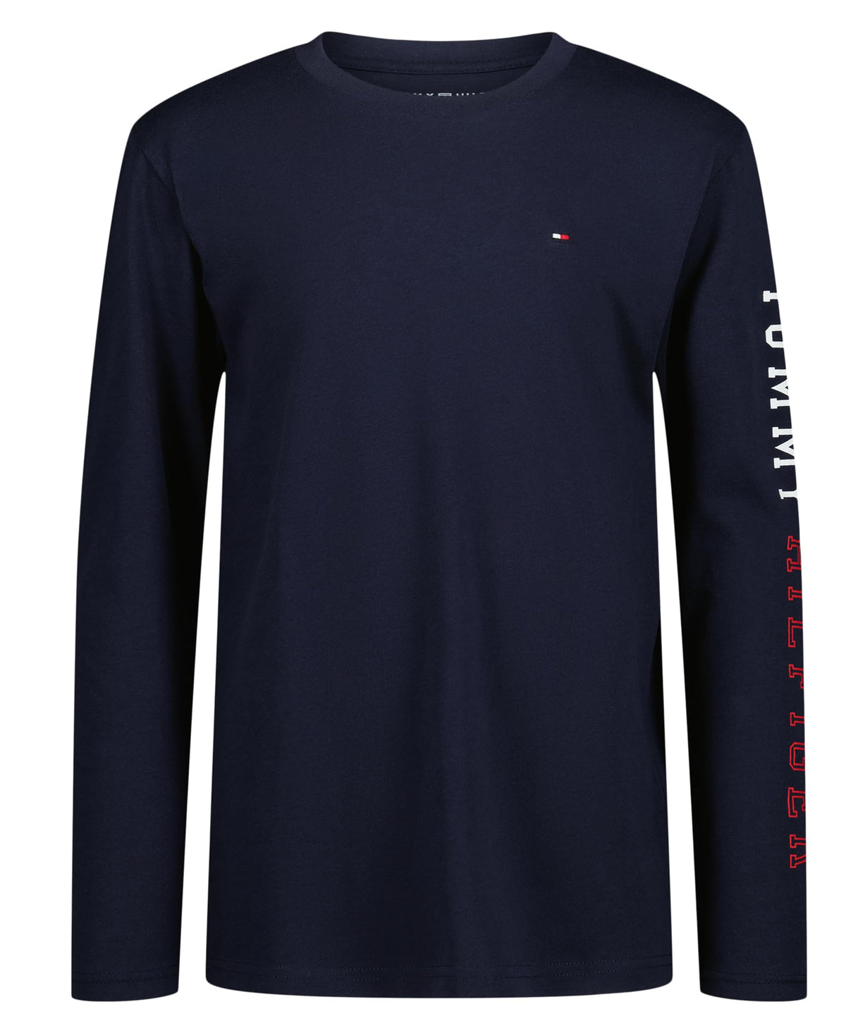 Tommy Hilfiger Boys' Long Sleeve Crew Neck T-Shirt
