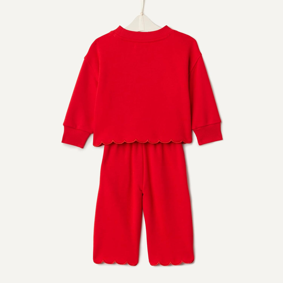 Amazon Essentials x Sofia Grainge Toddlers and Baby Girls' French Terry Sweatshirt Pant and Top Set