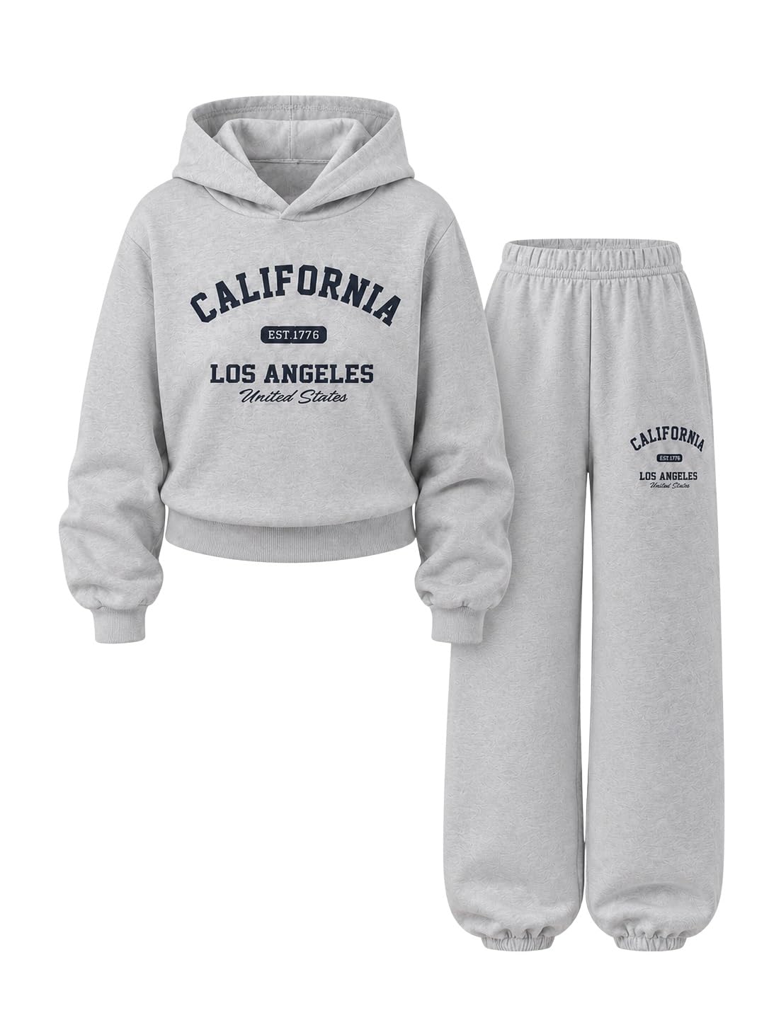 Yoxindax Girls Sweat Set Sweatshirt & Sweatpants Fall Winter Tween Clothes