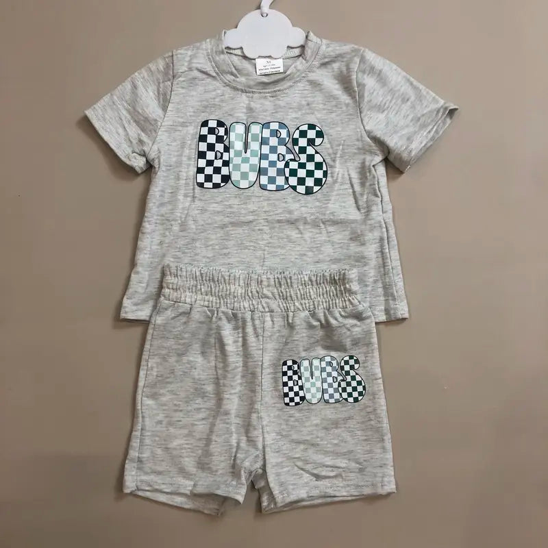 Girls' Easter-Ready Cotton-Rich Top & Shorts Set, 5% Spandex Blend Bends Easily, Cotton-Rich Fabric Feels Natural, Top and Shorts Simplify Outfit Days, Kids' Summer Clothing, Bow Detail, Slight Stretch, Ruffle Skirt Shorts