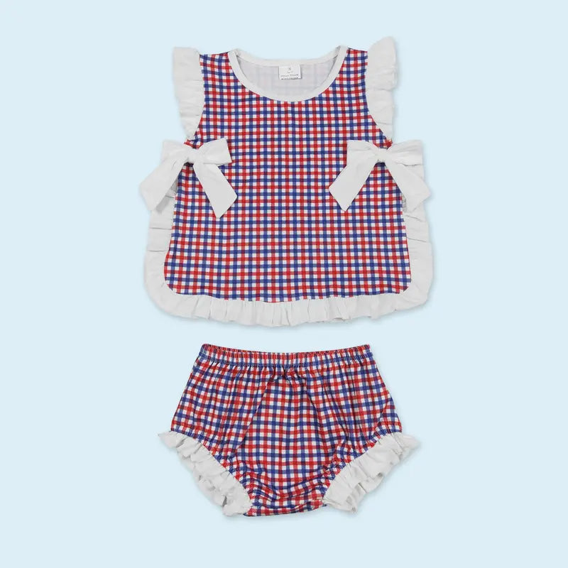 Forth of July kids girls summer outfit