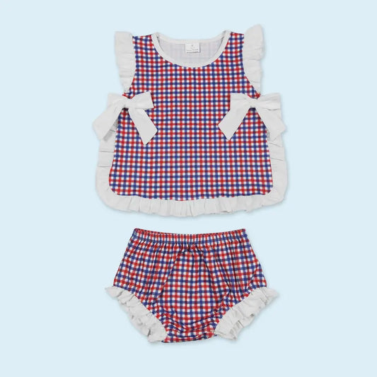 Forth of July kids girls summer outfit