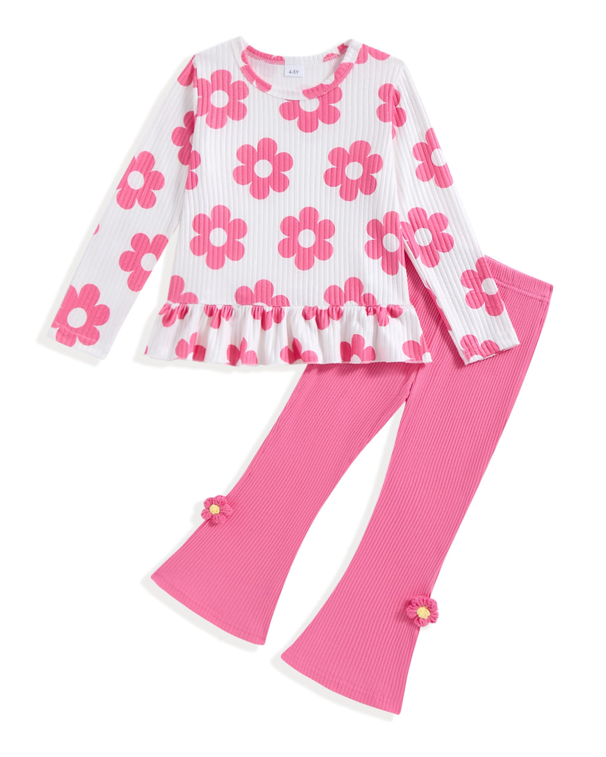 Toddler Girl Clothes Cute Ruffle Fall Outfits for Kids Girls