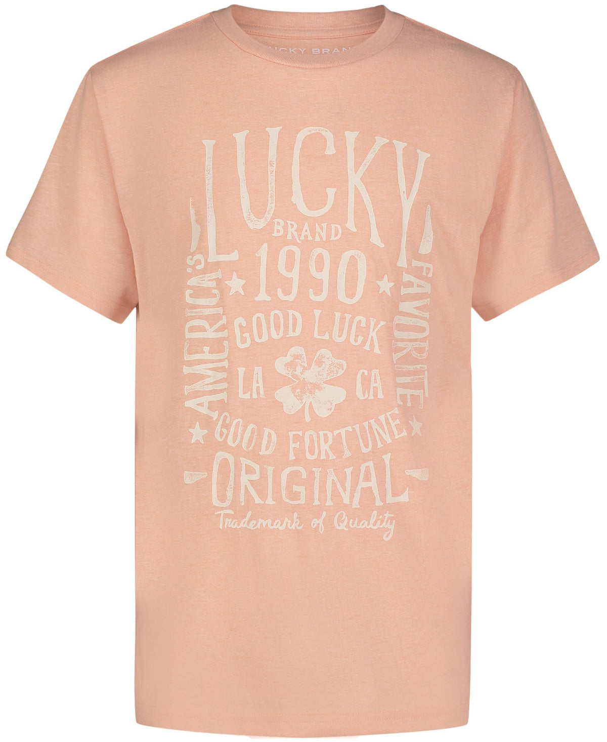 Lucky Brand Boys' Short Sleeve Graphic Crew Neck T-Shirt, Soft, Comfortable, Relaxed Fit