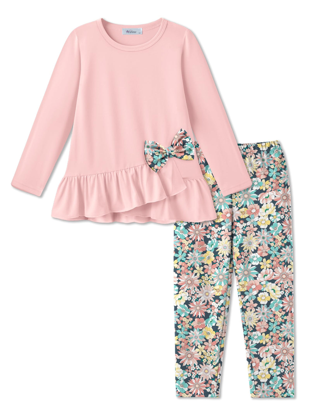Arshiner Toddler Girl Clothes Fall Outfit Long Sleeve Tops Leggings Set