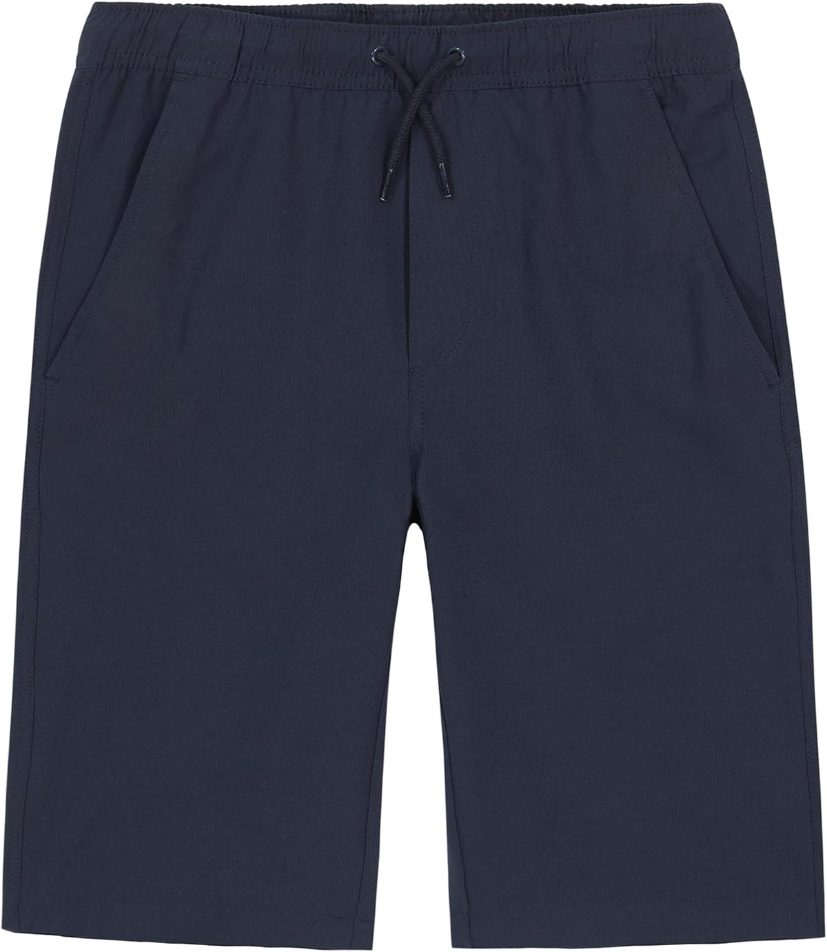 Nautica Boys' School Uniform Performance Khaki Shorts, Moisture Wicking