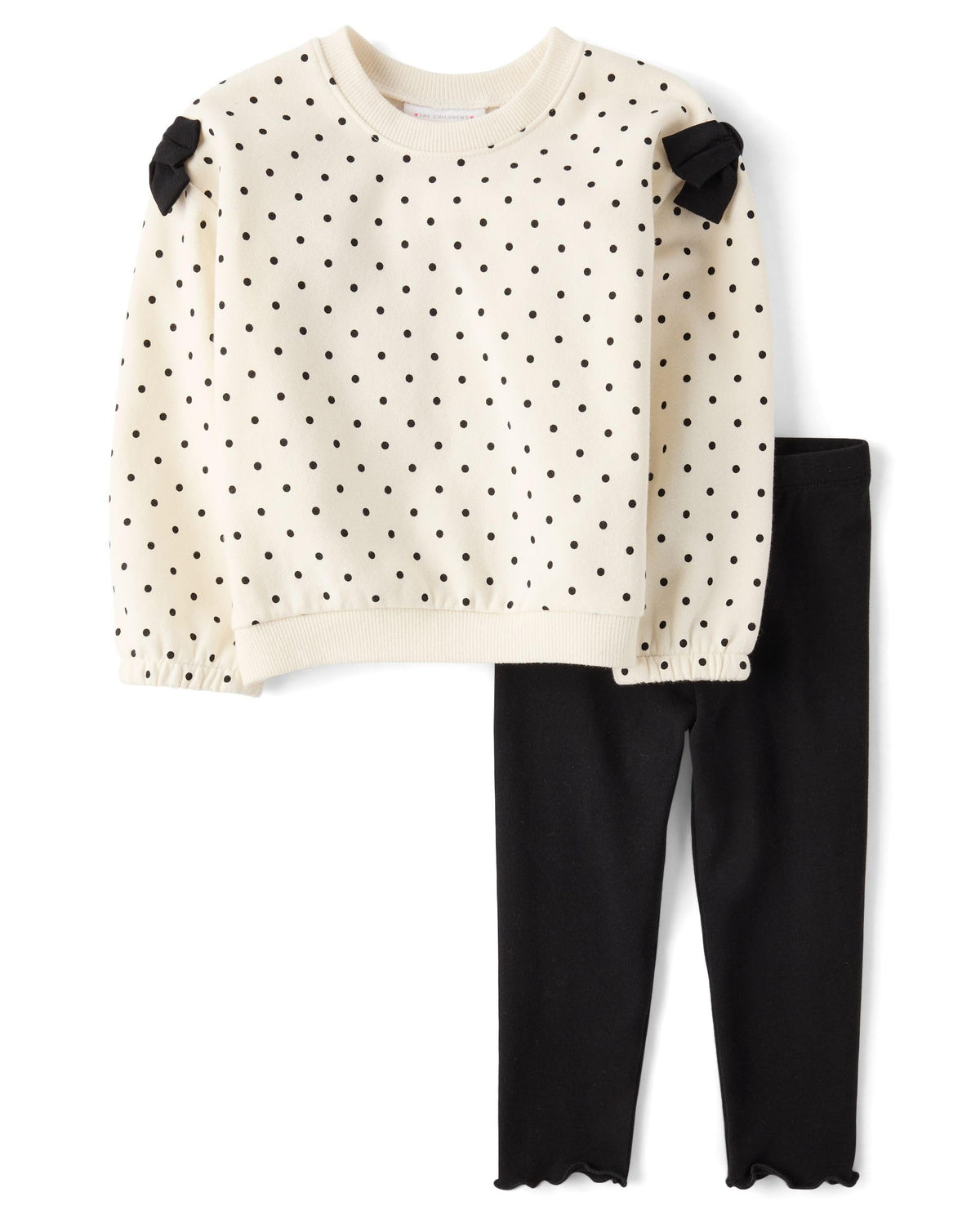The Children's Place Baby Girls' And Toddler Long Sleeve Active Shirt and Pant, 2 Piece Outfit