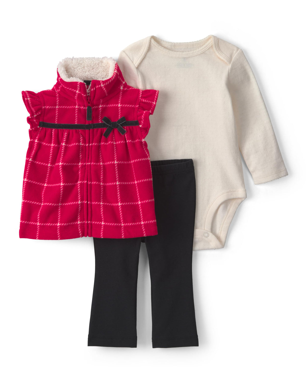Carter's Baby Girls' 3-piece Bodysuit Pant Sets