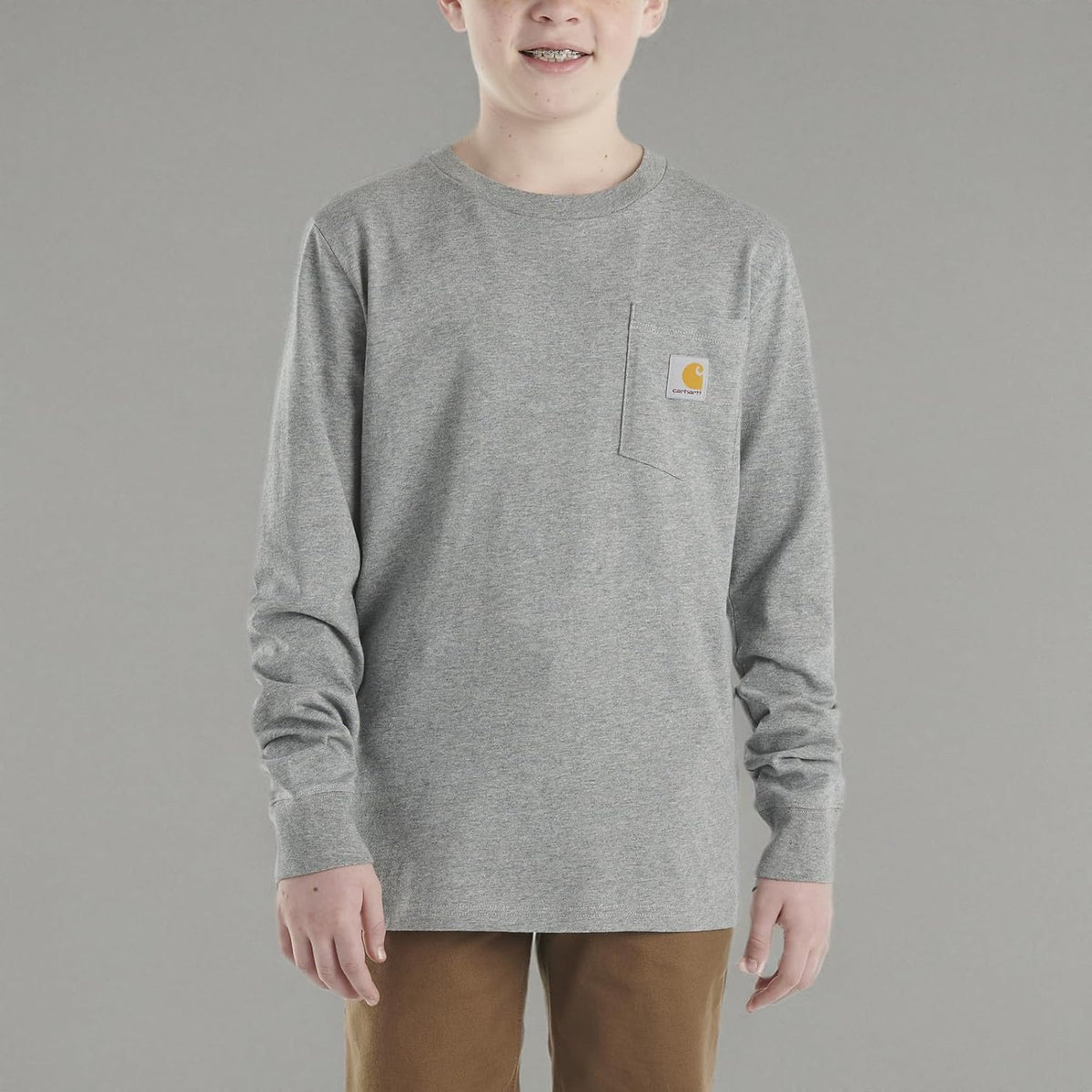 Carhartt Boys Long-Sleeve Pocket T-Shirt