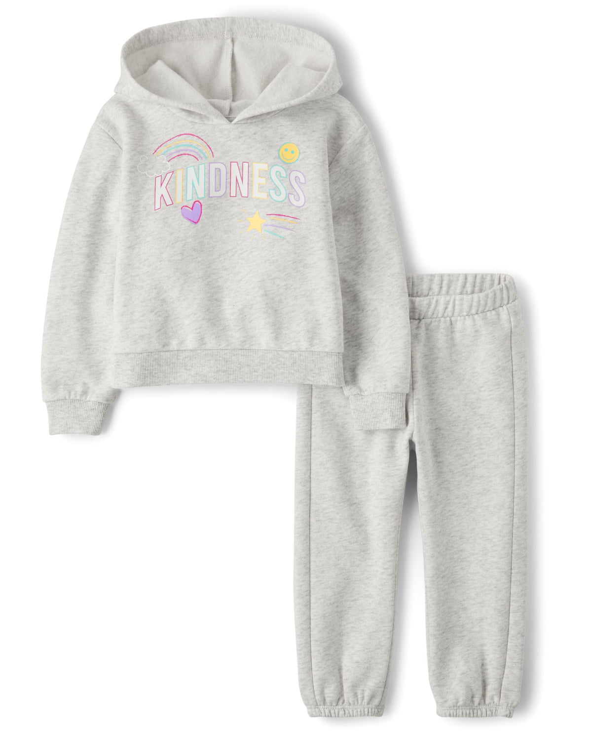 The Children's Place Baby Girls' And Toddler Long Sleeve Active Shirt and Pant, 2 Piece Outfit