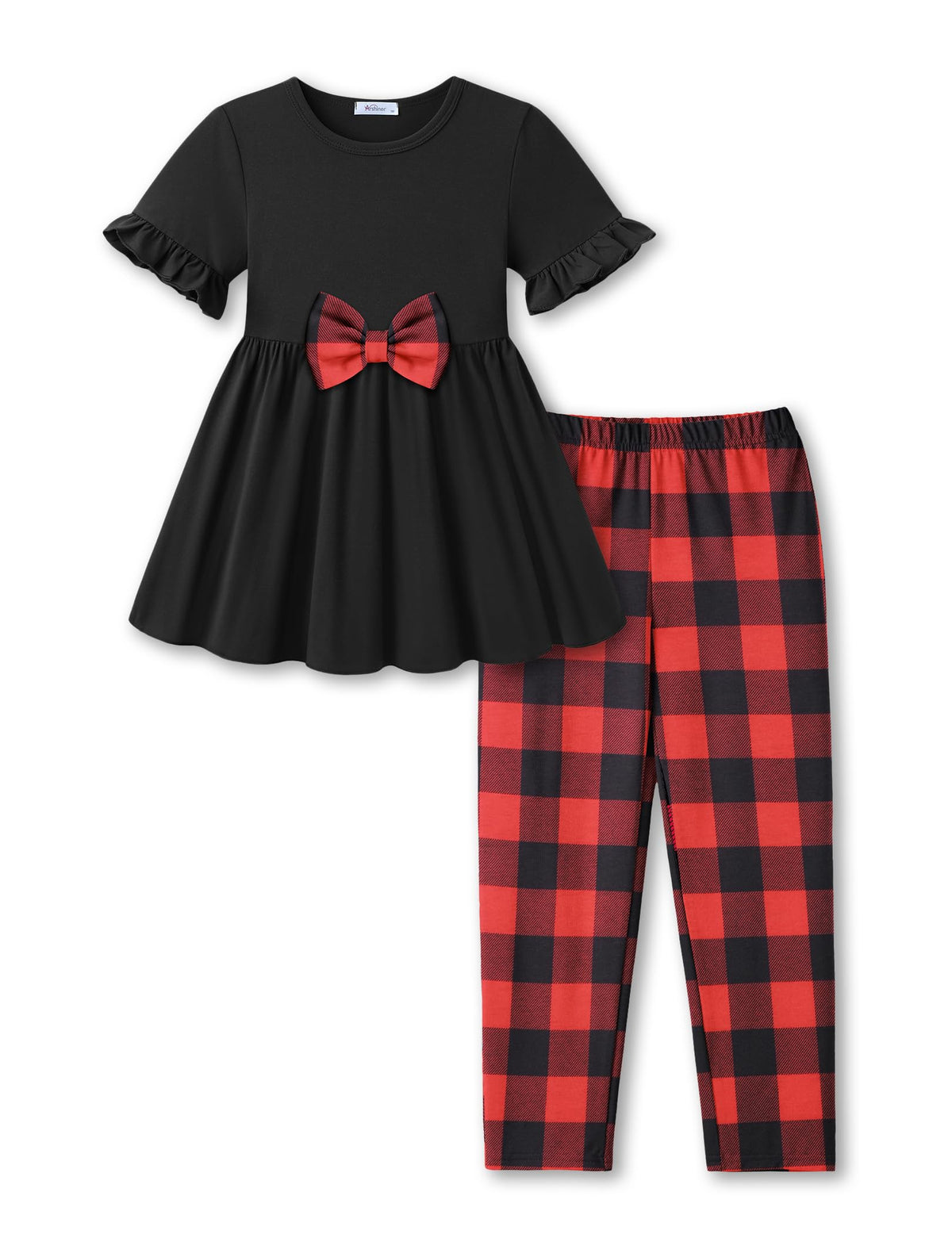 Arshiner Girls Clothes 2 Piece Outfit Toddler Cute Ruffled Top Leggings Set