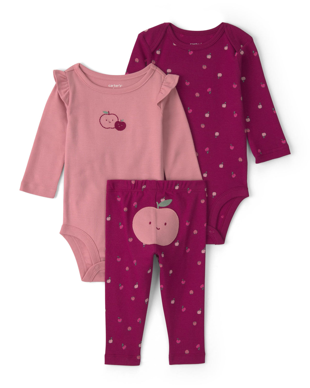 Carter's Baby Girls' 3-piece Bodysuit Pant Sets