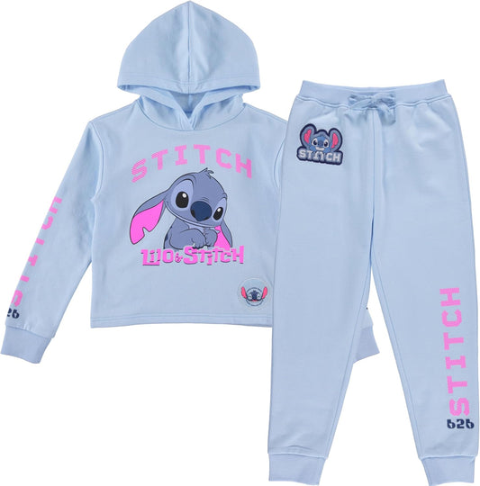 Disney Lilo & Stitch Girls Clothing Set, Hoodie & Joggers, 2-Piece, 4-16