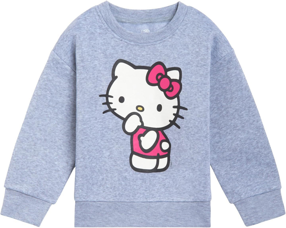 Hello Kitty Girls' 2-Piece Sweatshirt and Joggers Set Toddler to Big Kid