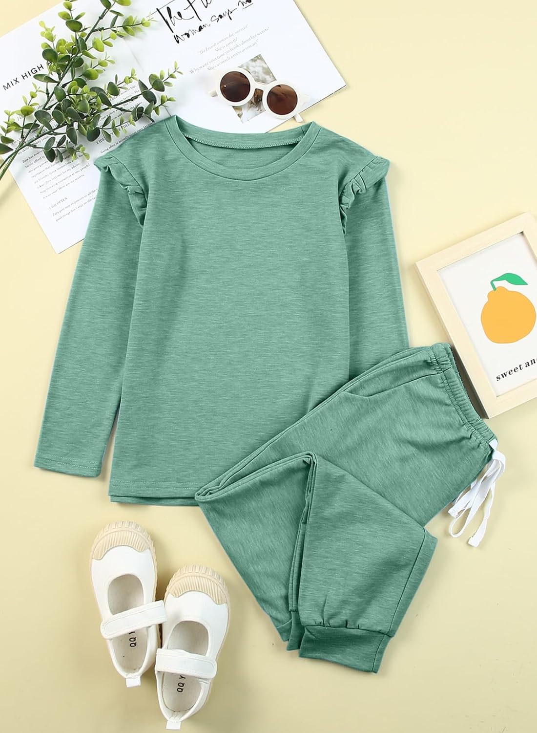 blibean Girls Fall Clothes Sets Fashion 2 Piece Outfits Size 4-13 Years