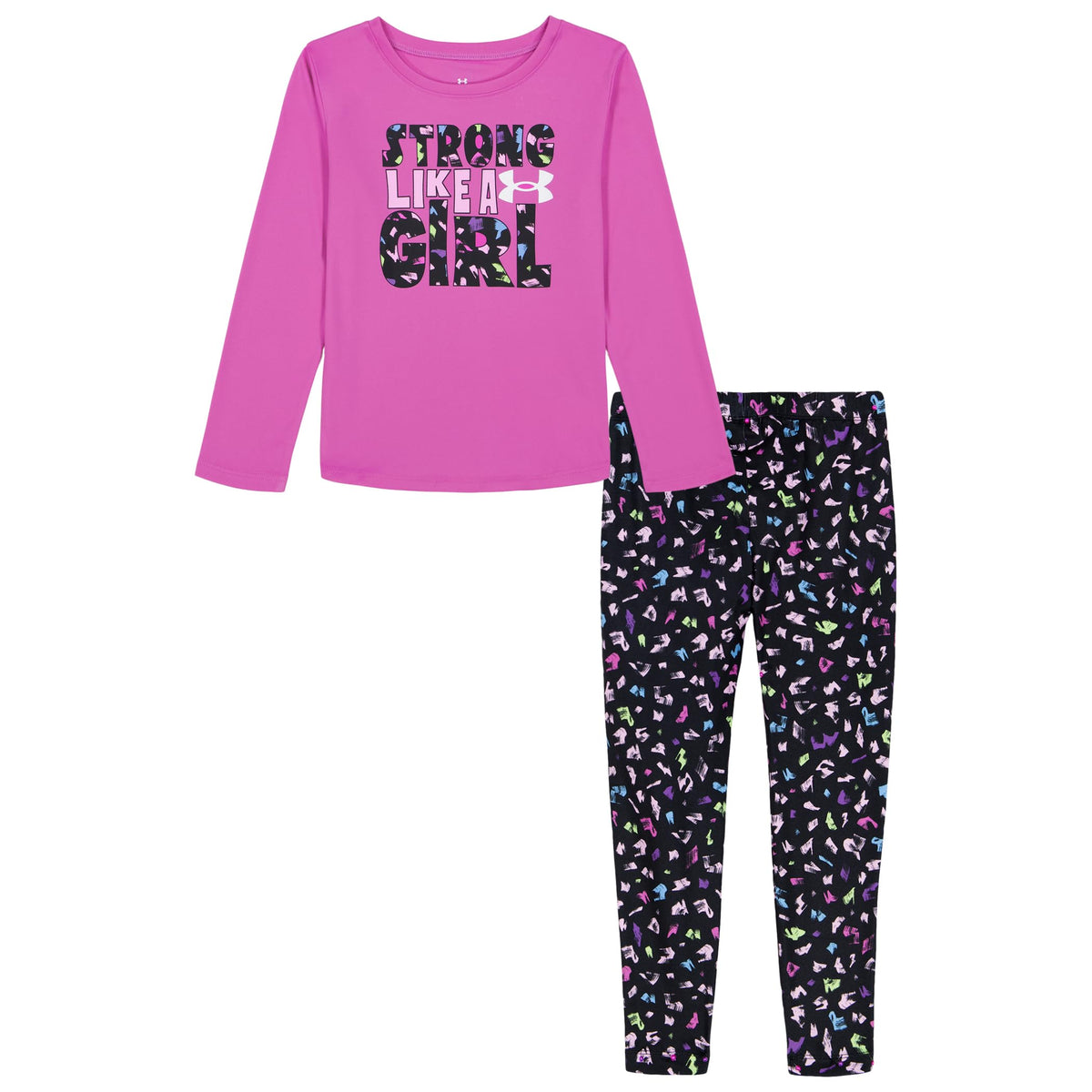 Under Armour Kids Printed LS Leggings Set (Little Kid)