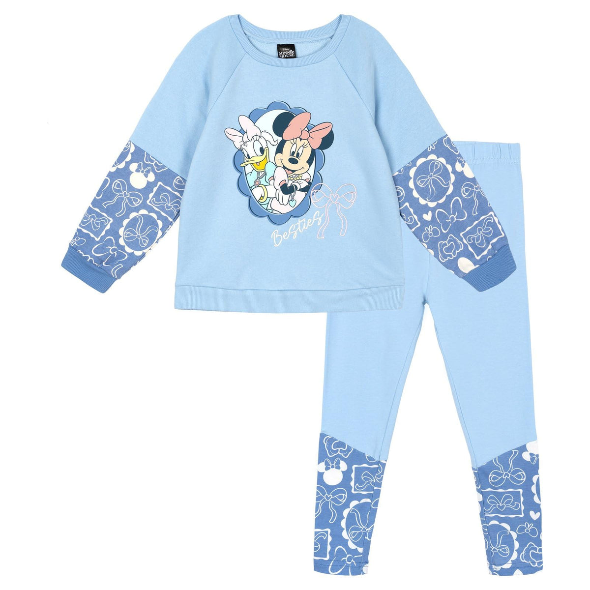 Disney Minnie Mouse Fleece Sweatshirt and Leggings Outfit Set Infant to Big Kid Sizes (12 Months - 14-16)