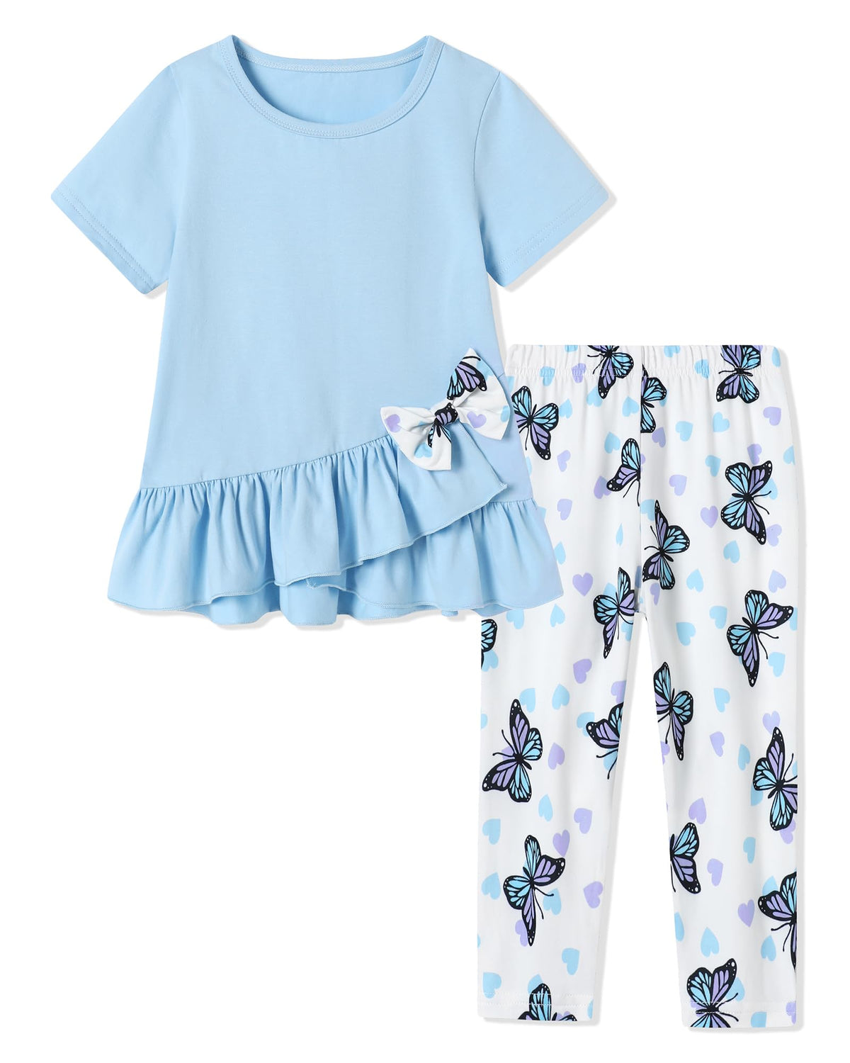 Toddler Girl Clothes 2-8Years Girls Spring Summer Outfit 2Pcs Set