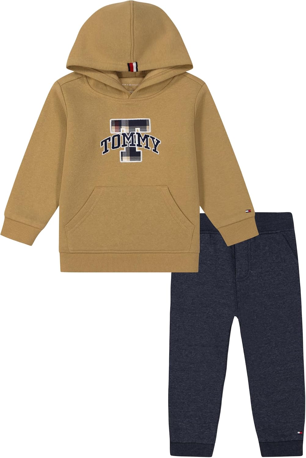 Tommy Hilfiger Boys' Sweatpant Set, 2-Piece Fleece Sweatshirt and Joggers