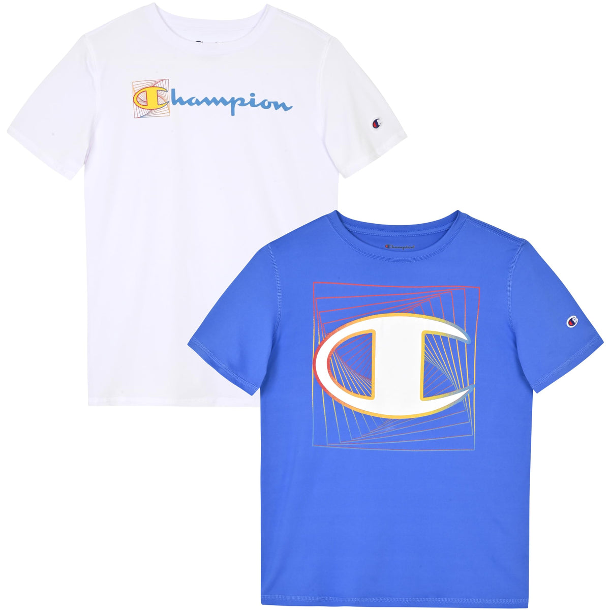 Champion Boys 2 Pack Short Sleeve Tee Shirt for Kids