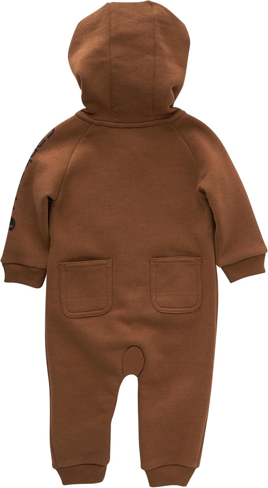 Carhartt Baby Boys' Long-Sleeve Hooded Zip-Up Footless One-Piece Coverall