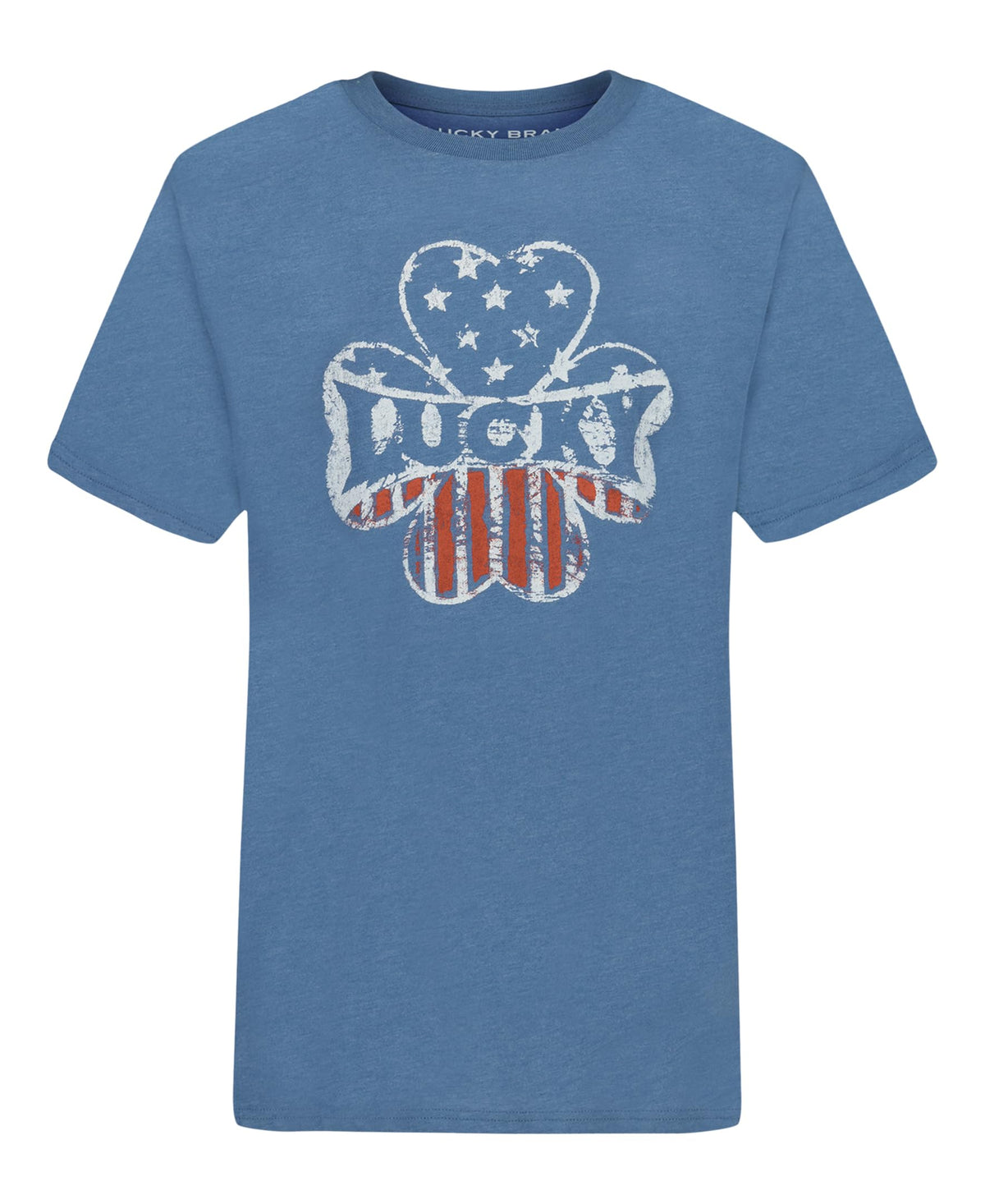 Lucky Brand Boys' Short Sleeve Graphic Crew Neck T-Shirt, Soft, Comfortable, Relaxed Fit