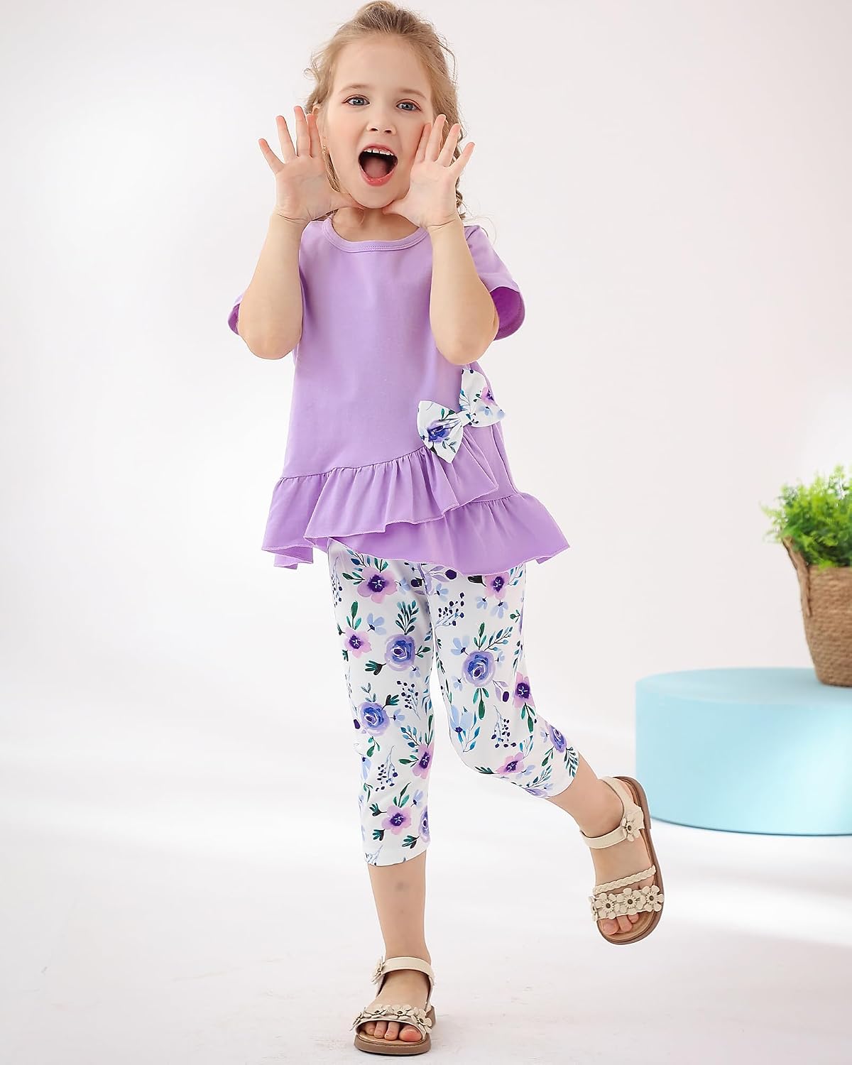 Toddler Girl Clothes 2-8Years Girls Spring Summer Outfit 2Pcs Set