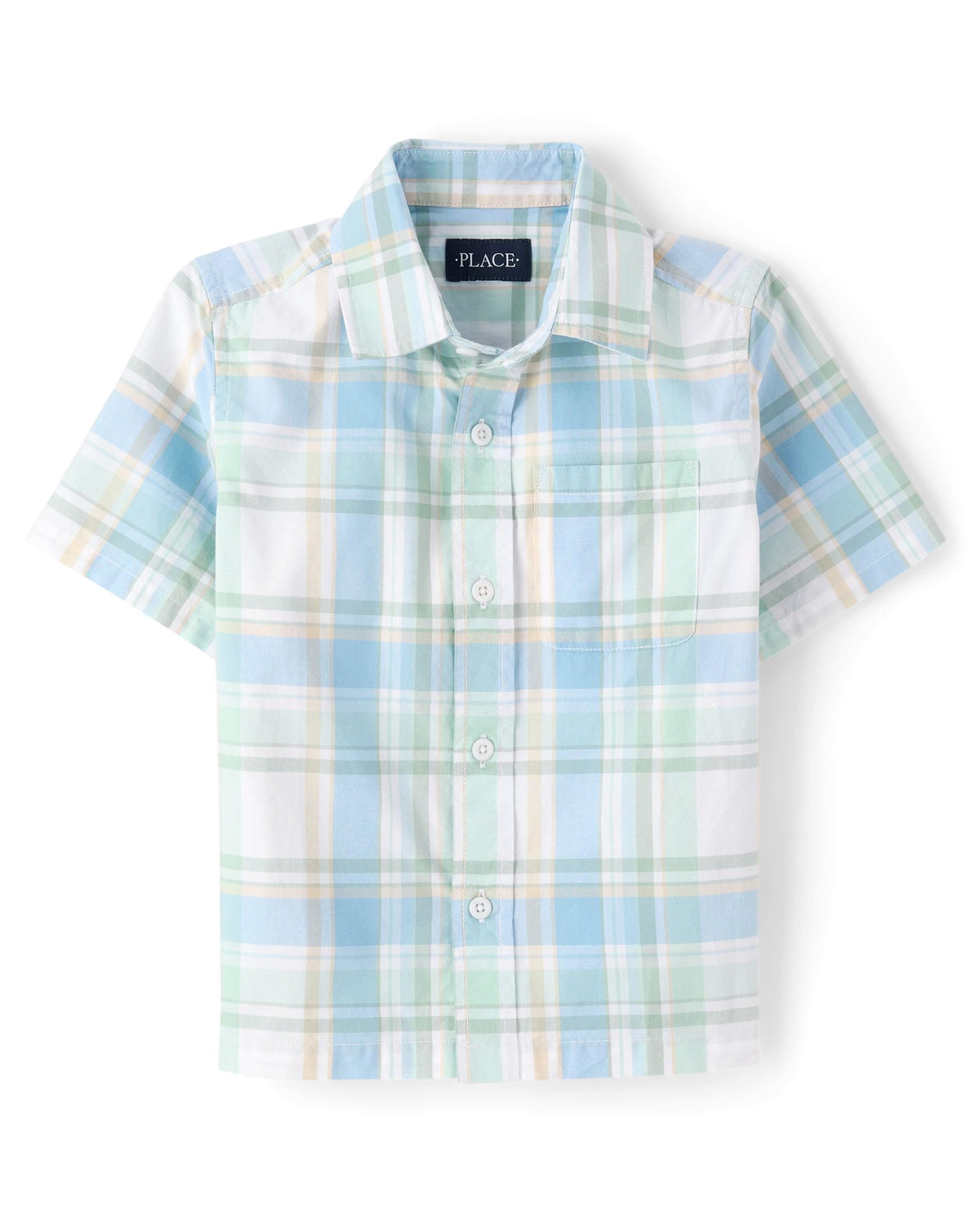 The Children's Place boys Short Sleeve Button Up Shirt