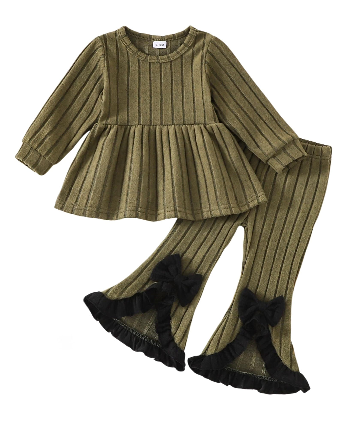Baby Toddler Girl Clothes 2 Piece Fall Winter Outfits For 9M-4Y