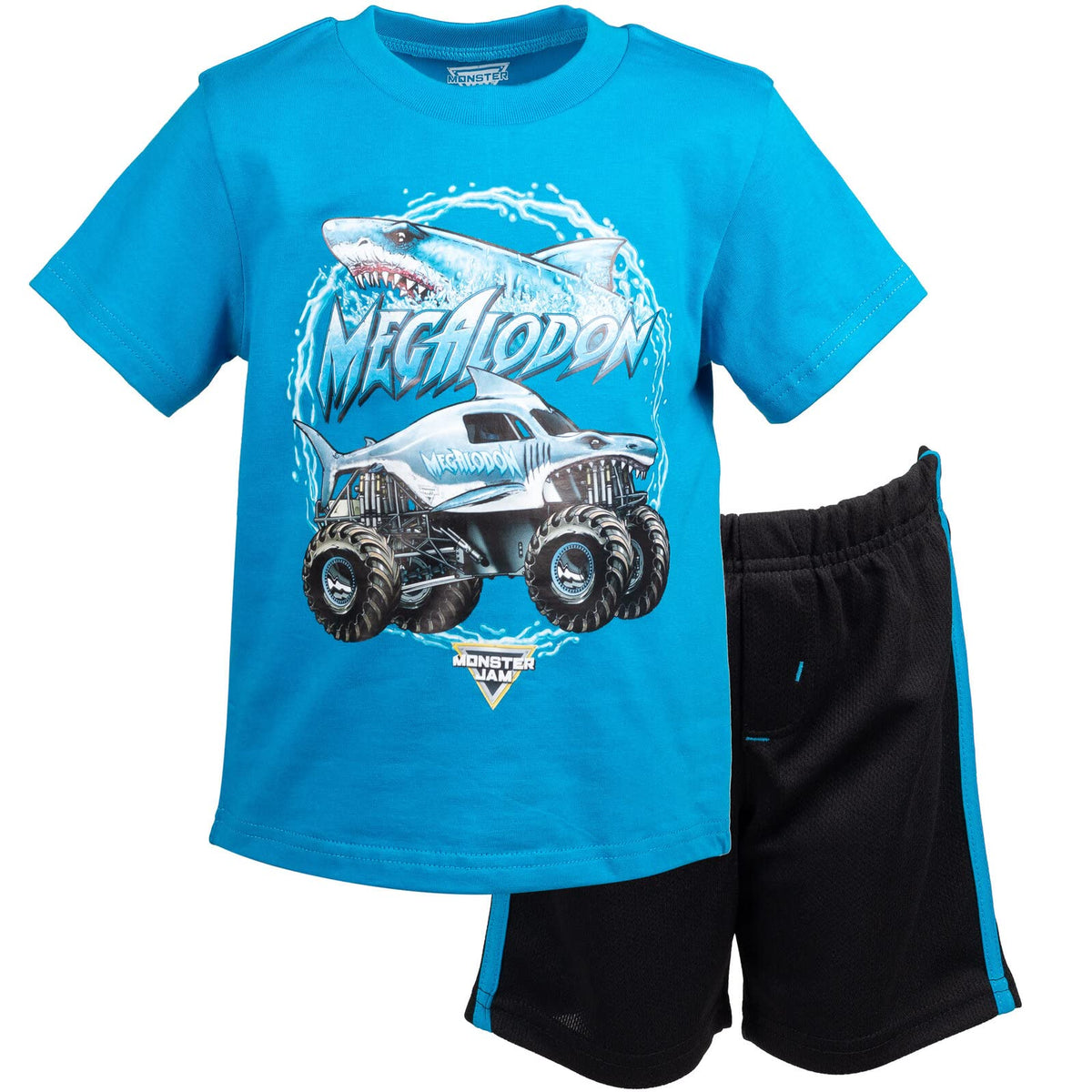 Monster Jam Boys' Athletic 2-Piece T-Shirt and Shorts Set Toddler to Big Kid