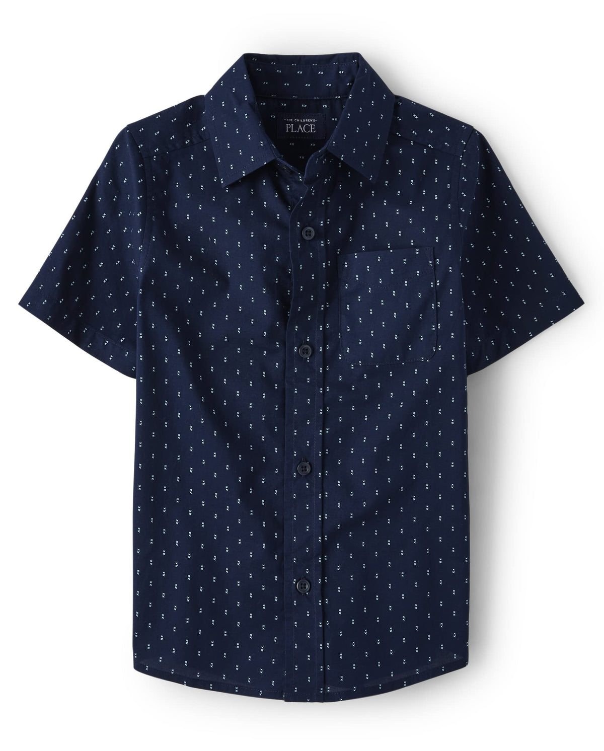 The Children's Place boys Short Sleeve Button Up Shirt