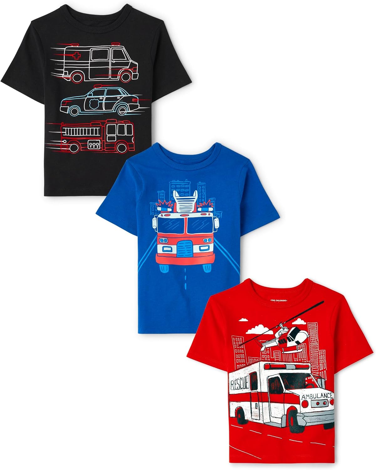 The Children's Place Baby Boys' Graphic T-Shirts (3-Pack)