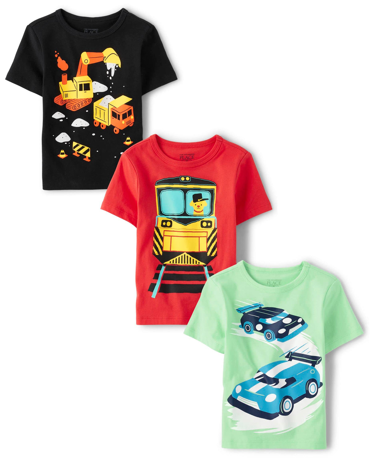 The Children's Place Baby Boys' Graphic T-Shirts (3-Pack)