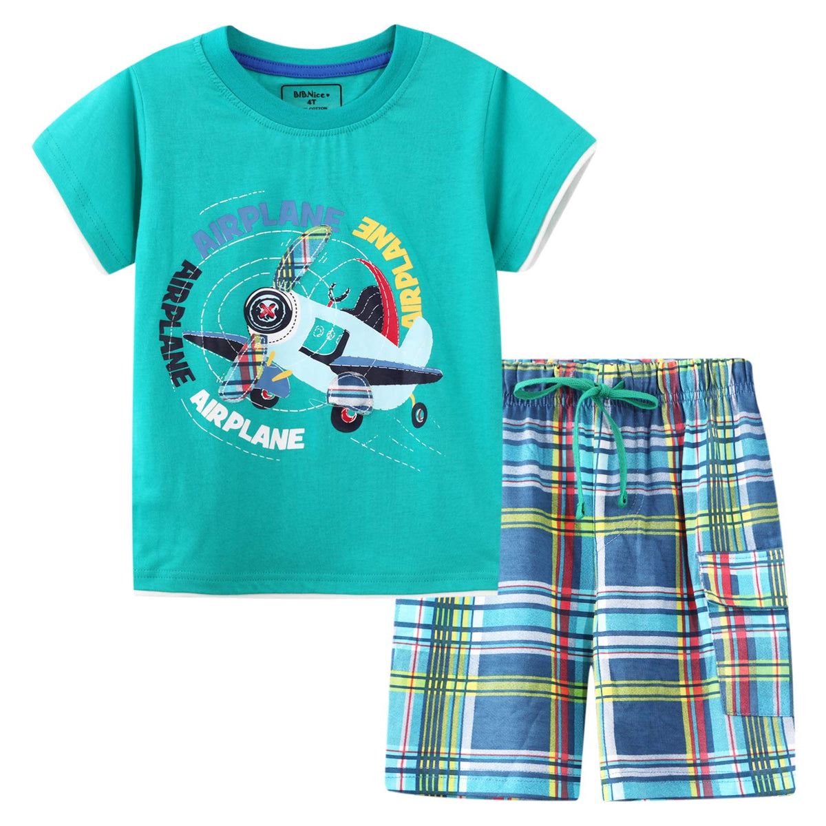 Toddler Boy Clothes Kids Summer Cotton Outfits Short Set Size 2-7Y