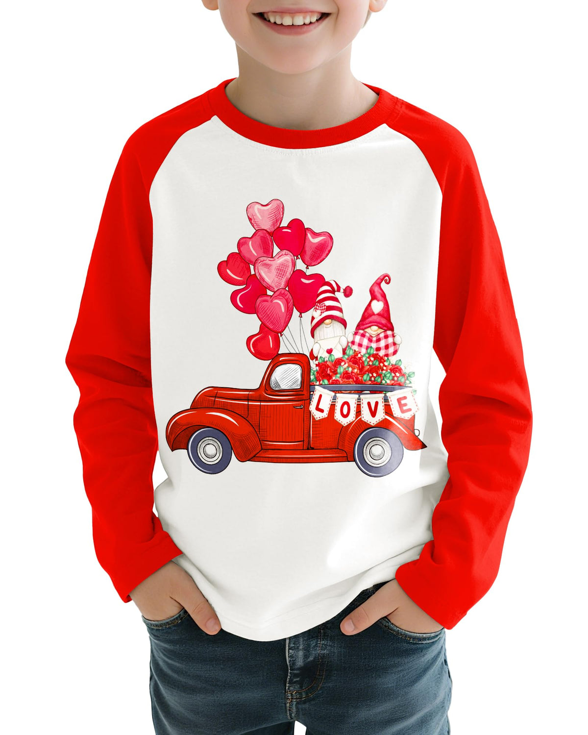 Toddler Boys Long Sleeve Shirts Crewneck Kids T-Shirts Graphic Casual Tops for 3-8 Years