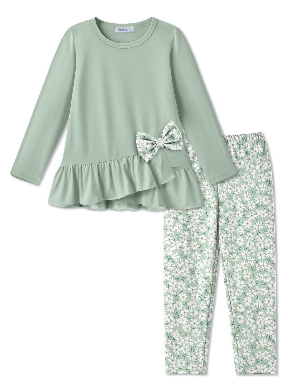 Arshiner Toddler Girl Clothes Fall Outfit Long Sleeve Tops Leggings Set