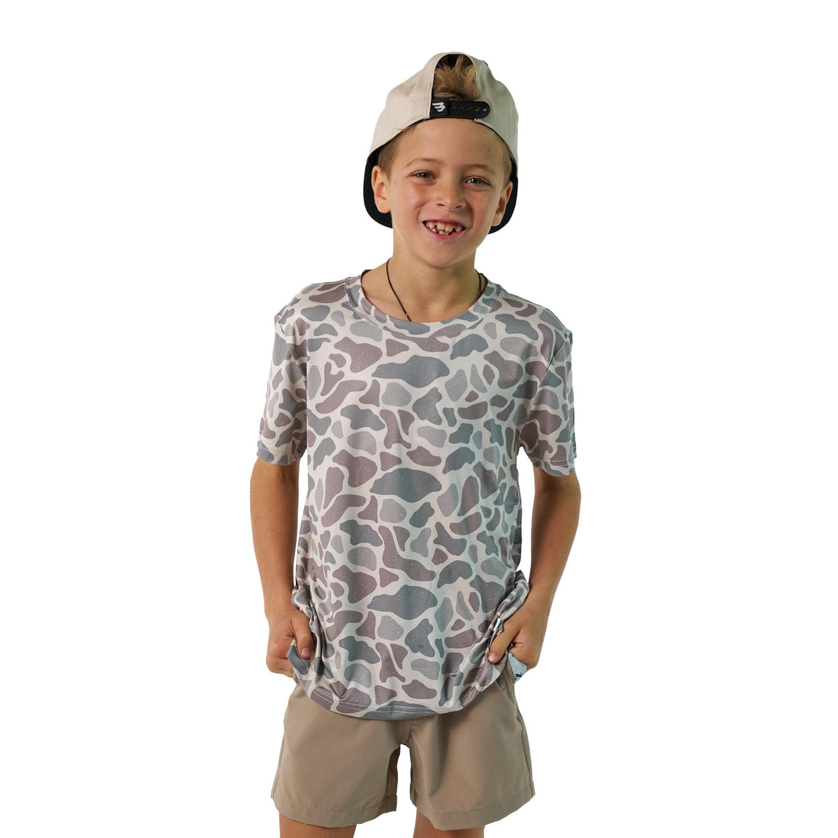 Burlebo Youth Go to Tee Lightweight Performance T Shirt for Kids, Breathable Athletic Short Sleeve Shirt