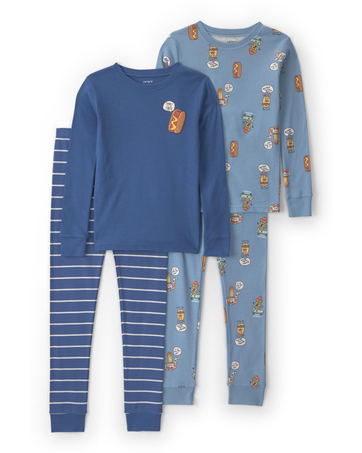 Carter's Boys' 4-piece Tight Fit Cotton Pajama Set