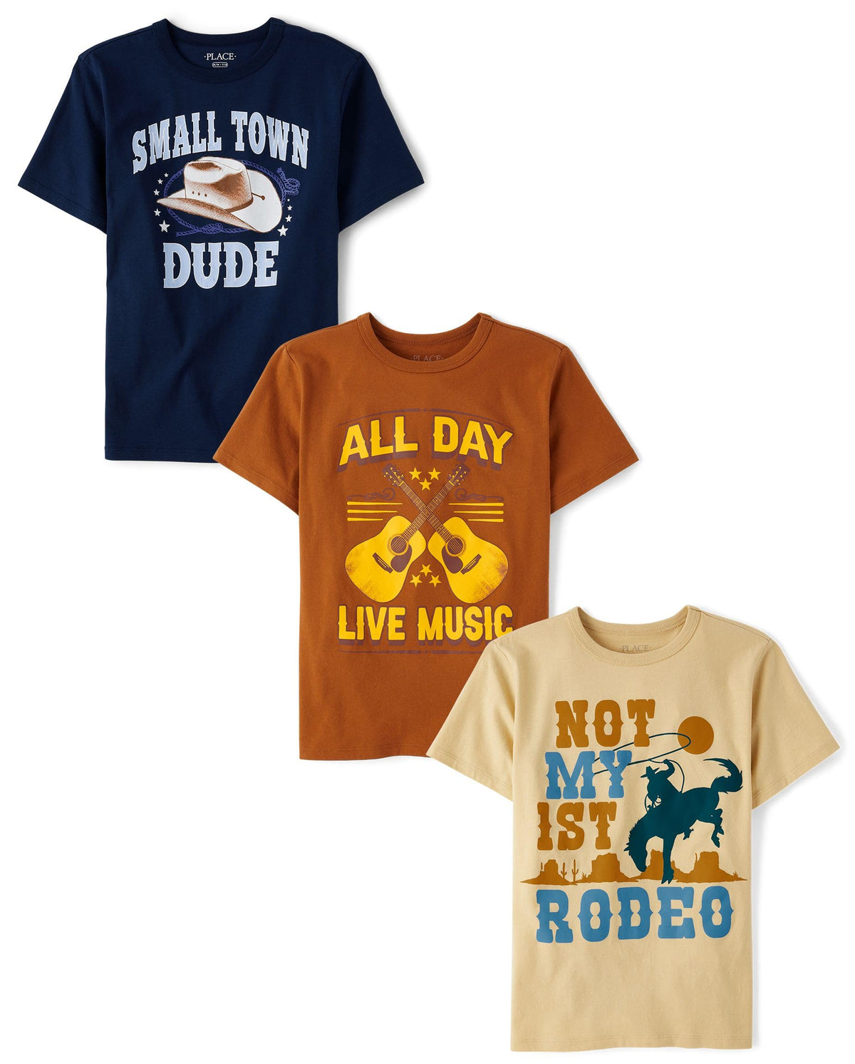 The Children's Place Boys The Children's Place Boys Short Sleeve Graphic T- Shirt 3-Pack