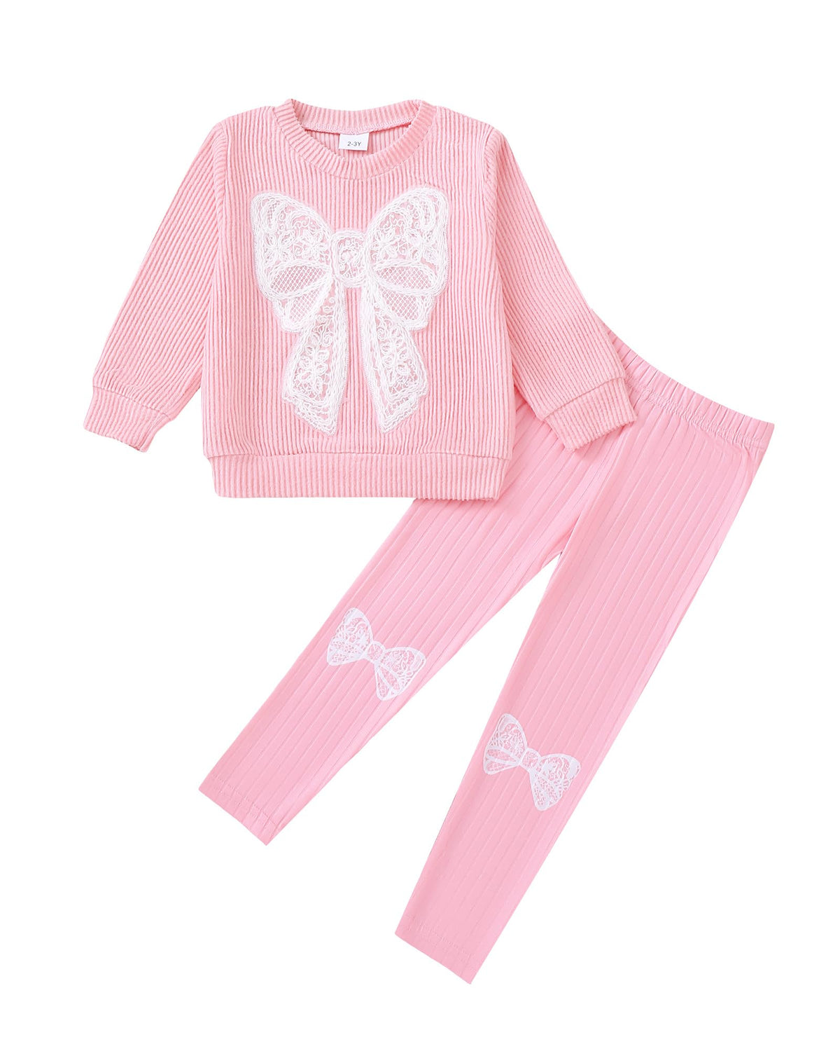 SODLON Girls Clothes Little Girl Fall Winter Leggings Pants Outfits 2-7Y