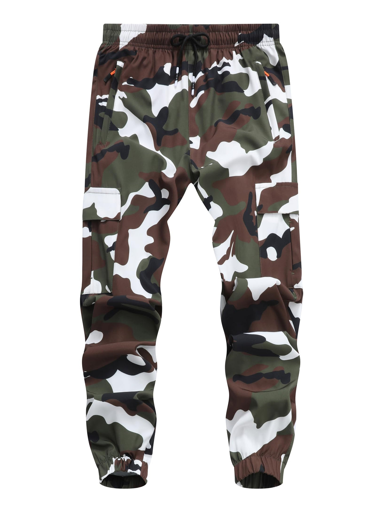 Boy's Cargo Joggers Pants Youth Quick Dry Hiking Lightweight Pants for Sports Outdoor with Zipper Pockets