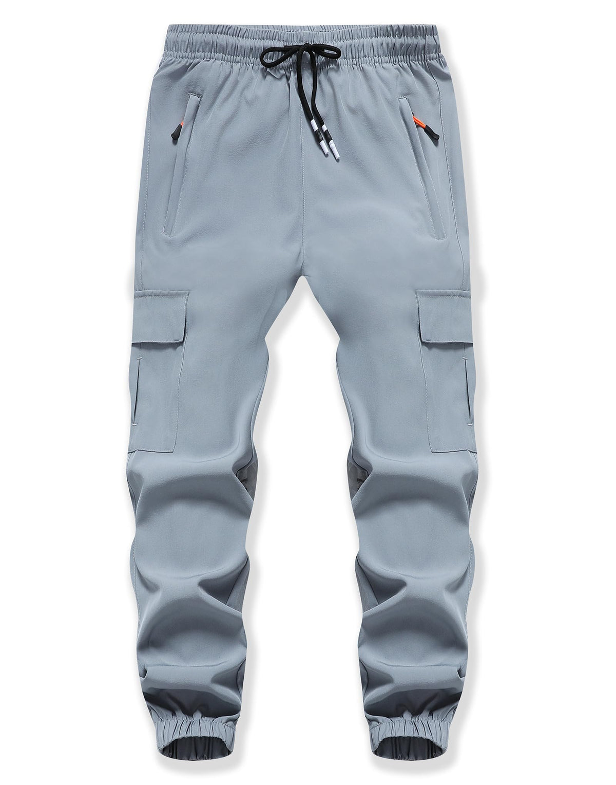 Boy's Cargo Joggers Pants Youth Quick Dry Hiking Lightweight Pants for Sports Outdoor with Zipper Pockets