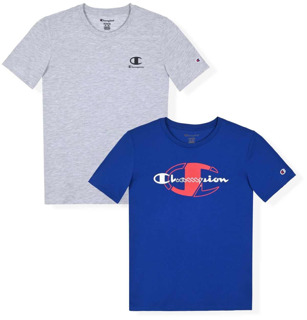 Champion Boys 2 Pack Short Sleeve Tee Shirt for Kids