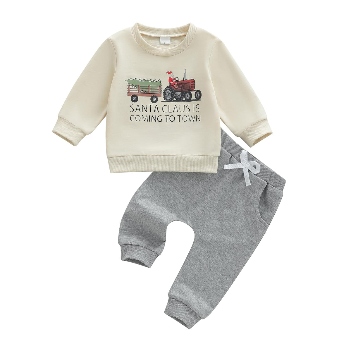 Toddler Boy Clothes Baby Kids Truck Fall Winter Outfit Sweatshirt Pants Set